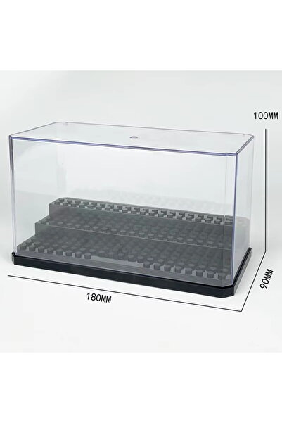 Choice Assembly free black Display Box Container Dustproof Transparent Cover ...