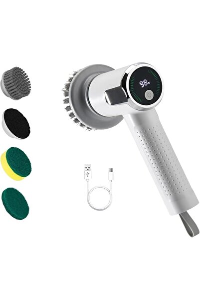 SYOSI Power Spin Scrubber, Cordless Electric Scrubber with 3 Replaceable Brus...