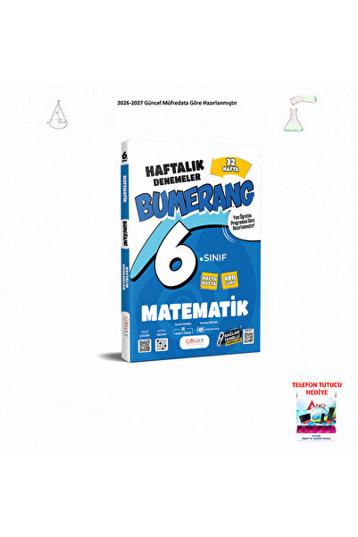 Günay Yayınları 2026-2027 6. Sınıf Bumerang 32 Haftalık Matematik Denemeleri