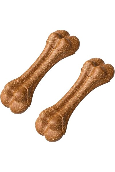 schitec Indestructible Dog Bone Chew Toy Beef Flavor Durable Chew Toy for Sma...
