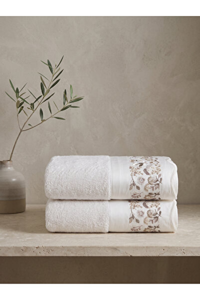 Dantela Delia Set of 2 Embroidered Hand Towels 50X90 cm