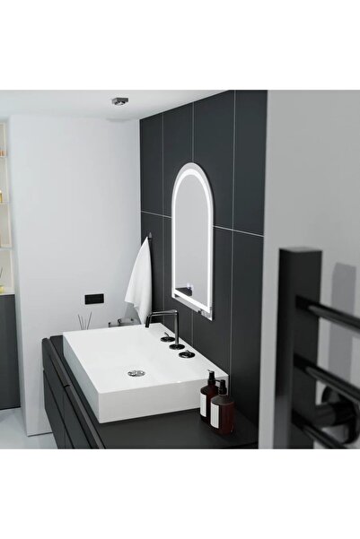 Flippy Oglinda LED Arcata 60x80cm, Arco Touch, Sistem Dezaburire, Dimabila