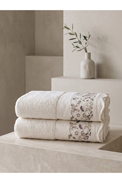 Dantela Delia Set of 2 Embroidered Hand Towels 50X90 cm