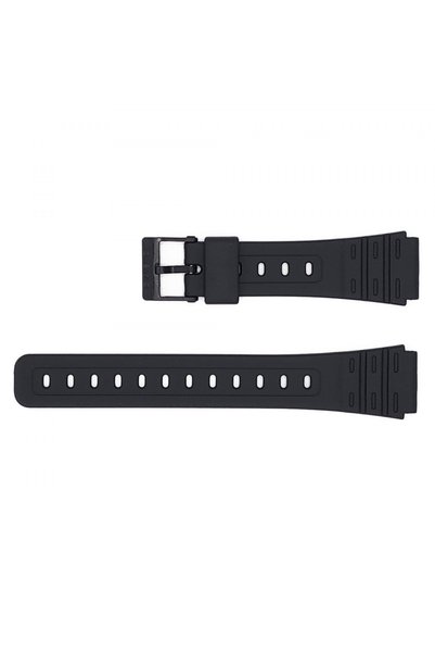 Casio Λαστιχένιο λουράκι μαύρο 18mm W-59
