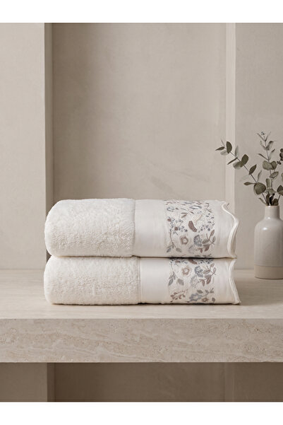 Dantela Delia Set of 2 Embroidered Hand Towels 50X90 cm
