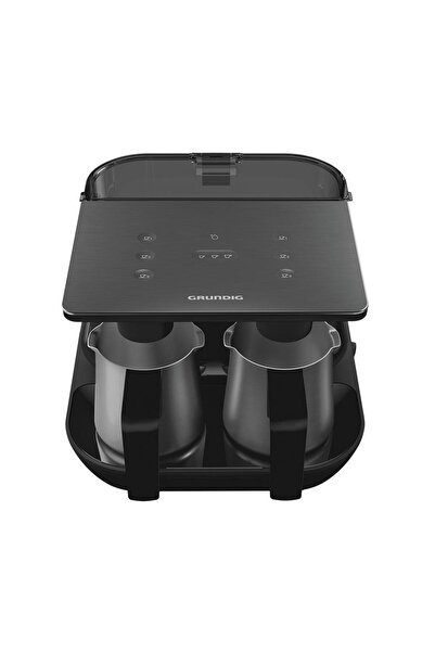 Grundig TCM7061D 6 Fincan Kapasiteli Çift Hazneli Otomatik Su Alımlı Türk Kahvesi Makinesi + Türk Kahvesi 2 x 100 g Set