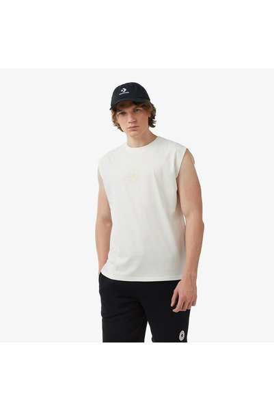 Converse Men's White Sleeveless T-Shirt