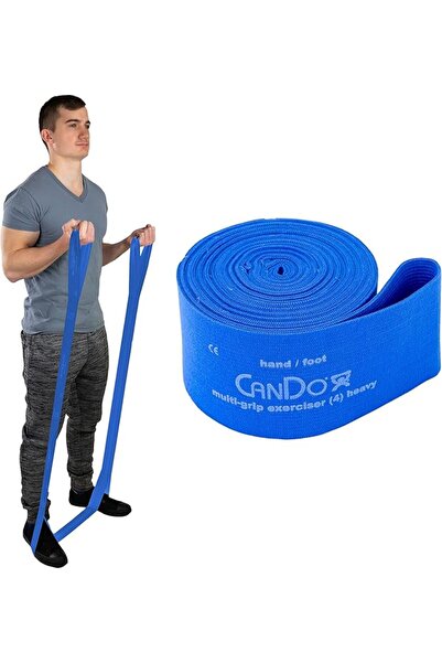 Cando Multi-Grip 6 Foot Exercise Resistance Band with Hand and Foot Loops for...