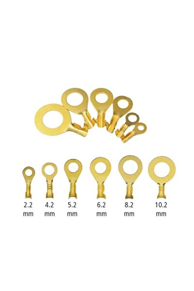 Powermaster Tks-10 Yellow 10.2 mm Grounding Terminal Cable Lug (100 Pieces)