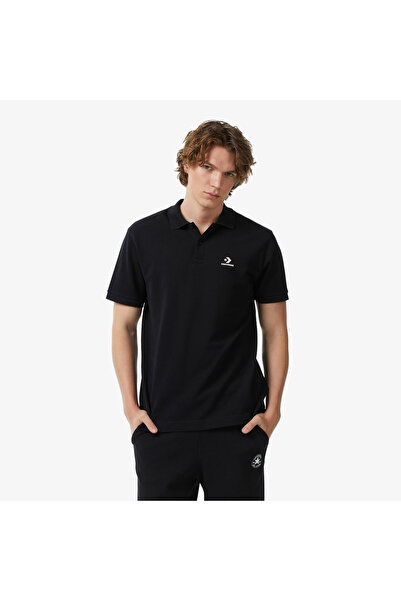 Converse Erkek Siyah Polo Yaka T-Shirt