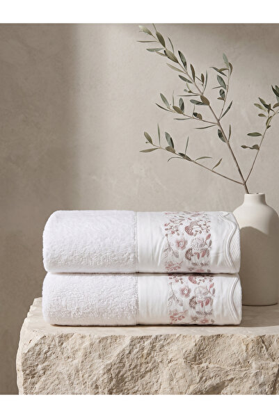 Dantela Delia Set of 2 Embroidered Hand Towels 50X90 cm