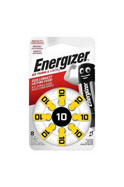 Energizer Μπαταρίες ακουστικών βαρηκοΐας 10 1.4V 8 τεμάχια