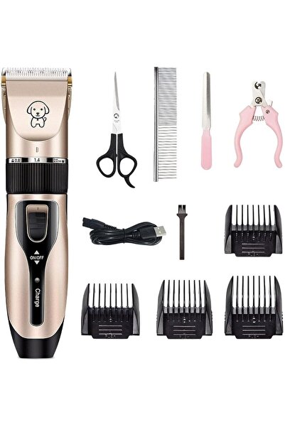 MarlaMall Dog Clippers Grooming Kit and Paw Trimmer,Cordless,Low Noise, Recha...
