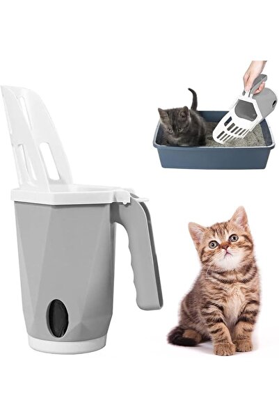 HASTHIP ® Cat Litter Shovel, Plastic Litter Scoop, 3 in 1 Cat Litter Waste Bi...
