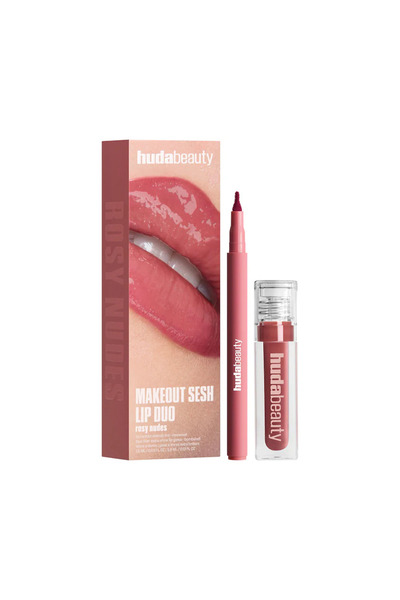 Huda Beauty ميك أوت سيش ليب دو - ألوان نودز وردية