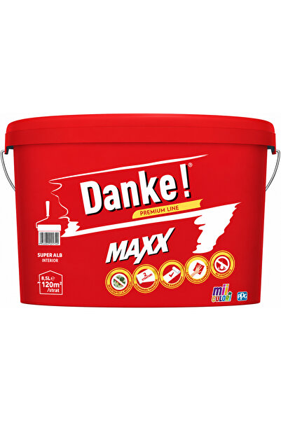 Danke Vopsea lavabila Maxx, interior, alb, 8.5 l