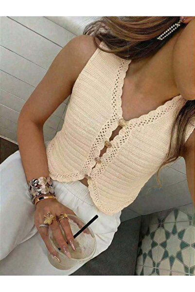 Sheya Vestă, crem - XL