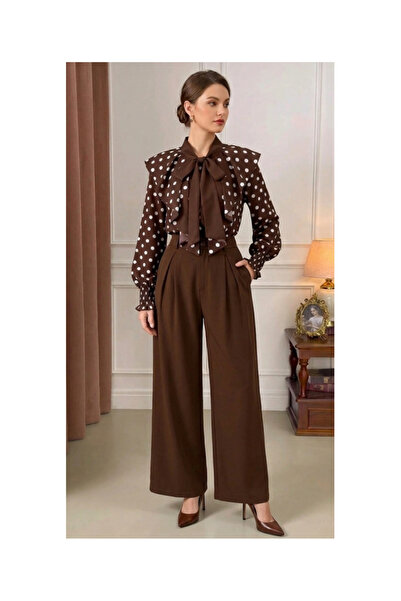 OEM Elegant high-waisted trousers with pockets