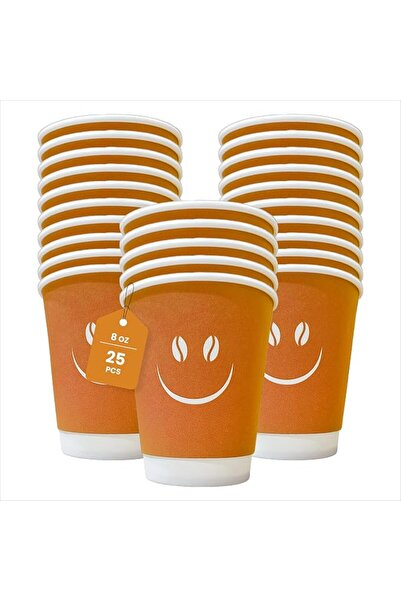 LinaConcept Lina star Double Wall Insulated Paper Coffee Cups 8oz - 25 Pack P...