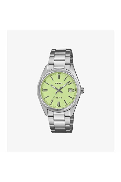 Casio Ανδρικό Ρολόι Διαχρονικό UTP-1302PD-3A2VEF με Πράσινο Καντράν