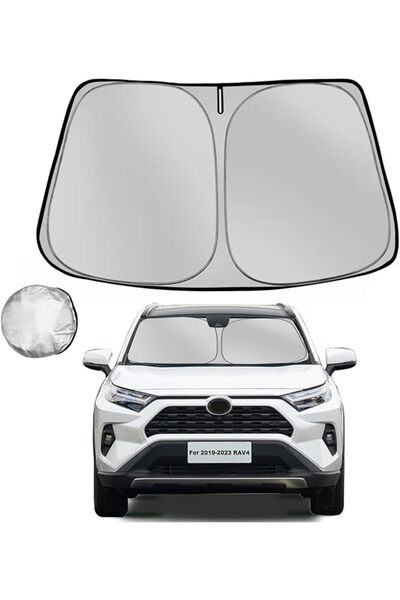 GENERAL Windshield Sun Shade for Toyota RAV4 2019-2024 RAV-4 SUV Foldable Sun...