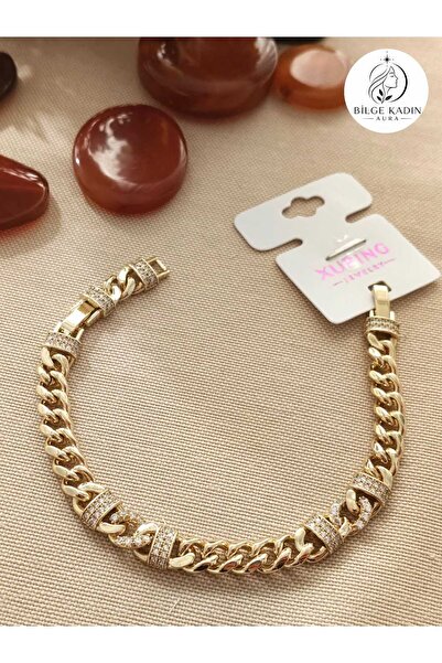 Bilge Kadın Aura Vip Series Zircon Stone Chain Xuping Steel Bracelet - Non-Ta...