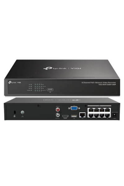 TP-LINK NVR1008H-8MP VIGI NVR 8 καναλιών PoE+ Κάμερες IP Έως 4K