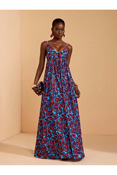 Sheya Rochie maxi, mix de culori - L