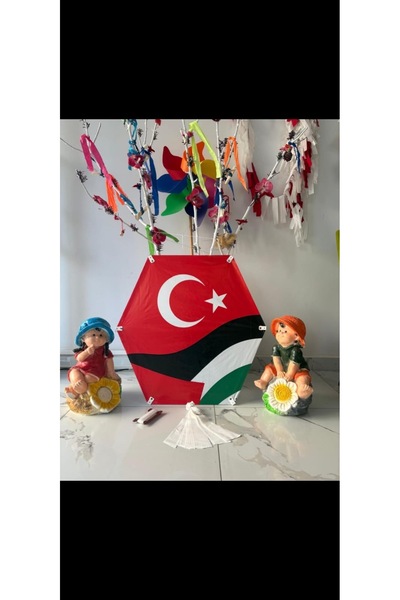 Onur uçurtma her çocuğun bir masalı olmalı Filistin Temalı Altıgen Uçurtma
