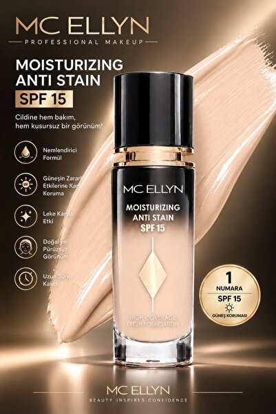 Mcellyn MC ELLYN Moisturizing Anti Stain Leke karşıtı Güneş koruyuculu SPF 15...