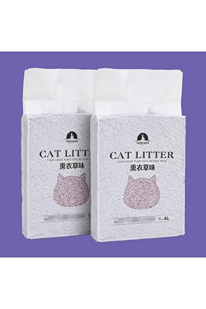 JCB CHIC Natural Tofu Cat Litter,Lavender Scent,2 Packs 12L Total,Clumping & ...