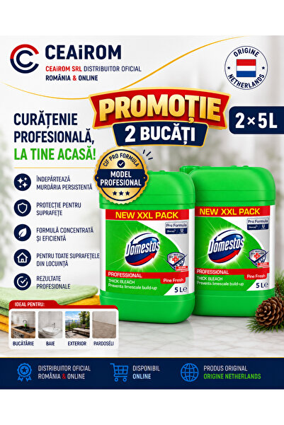 PRO FORMULA Domestos Professional Φρέσκο Πεύκο XXL – Προωθητική συσκευασία 2 ...