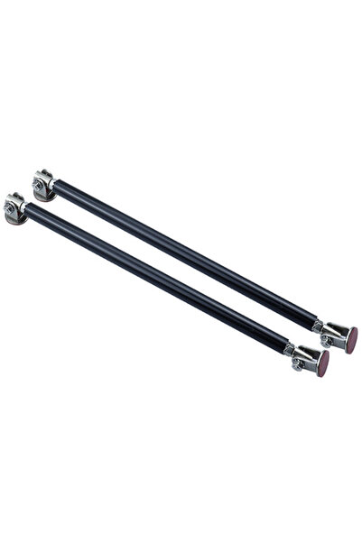 Choice 2pc 20cm black 200mm Universal Car Splitter Rods Racing Adjustable Sta...