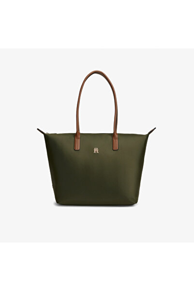 Tommy Hilfiger Popette Tote Kadın Yeşil El Çantası