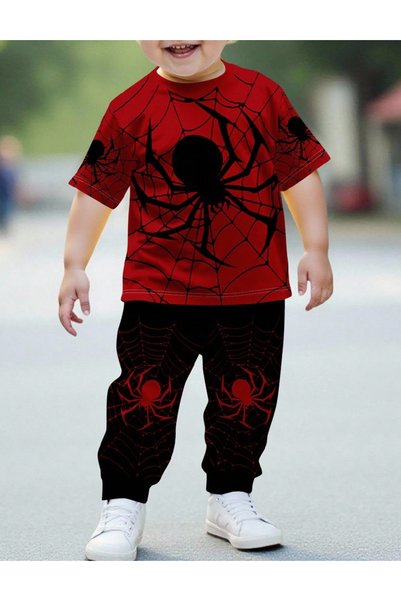 Evendi Suit, Red/Black