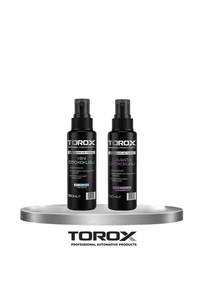 TOROX Ferahlatıcı Oto Koku Seti - Yeni Oto Kokusu, Lavanta Oto Kokusu 2x150ml