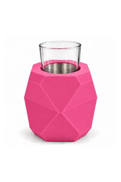 Ehlikeyf Tek Kadeh – Termojelli Metal Hazneli Buzsuz Soğutucu – Pembe