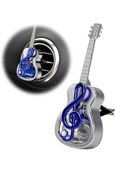 Tazweeq Car Air Freshener Vent Clip, Empty Guitar Shaped Aromatherapy Diffuse...