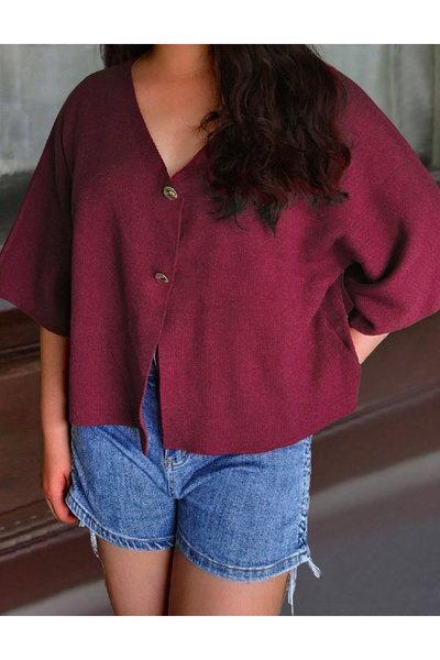 Evendi Blouse, Burgundy