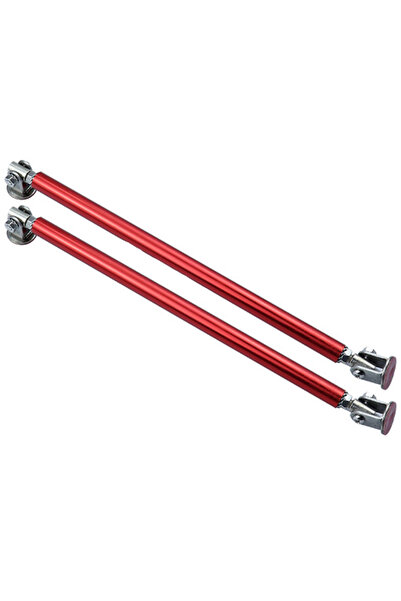 Choice 2pc 20cm red 200mm Universal Car Splitter Rods Racing Adjustable Stain...