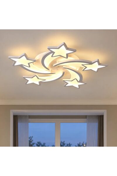 Flippy LED chandelier with remote control IPOMOEA 85W, 5 Stars, Cold/Warm/Neu...