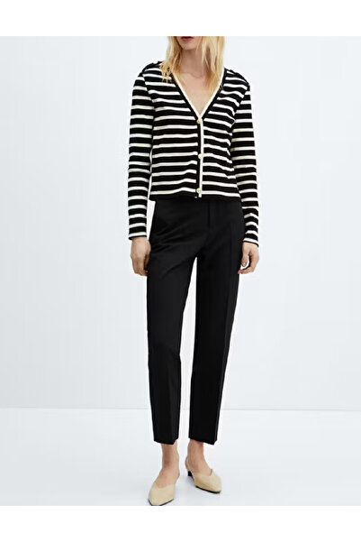 Evendi Cardigan, Crem/Negru