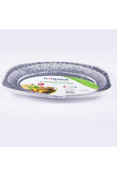 Hotpack طبق ألومنيوم 65180 - كبير 17 بوصة، 5 قطع