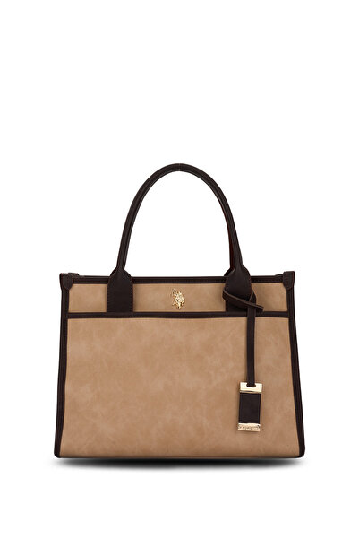U.S. Polo Assn. Beige-Brown Women's Shoulder Bag Us26615