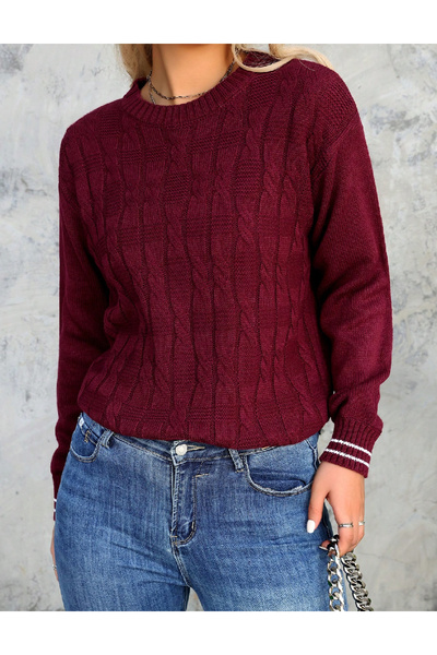Evendi Sweater, Burgundy