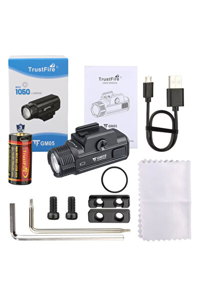 Choice CR123 black GM05 Trustfire GM05 Tactical Flashlights Compact Quick Rel...