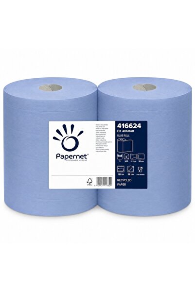 Papernet Maxi Industrial Paper Towel Roll, 3 Layers, 500 Portions, 180 m, Rec...