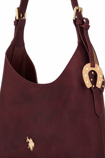U.S. Polo Assn. Burgundy Women's Shoulder Bag Us26622