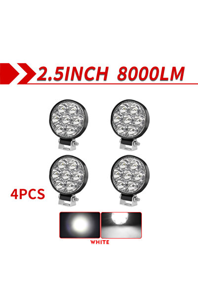 Choice 5D 4 قطع CO LIGHT 2.5 بوصة 8000LM LED شريط ضوء العمل ضوء العمل مربع مس...