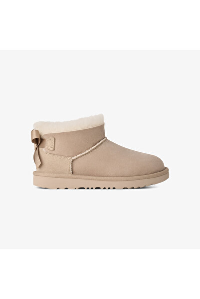 UGG Ultra Mini Bailey Bow Çocuk Krem Rengi Bot